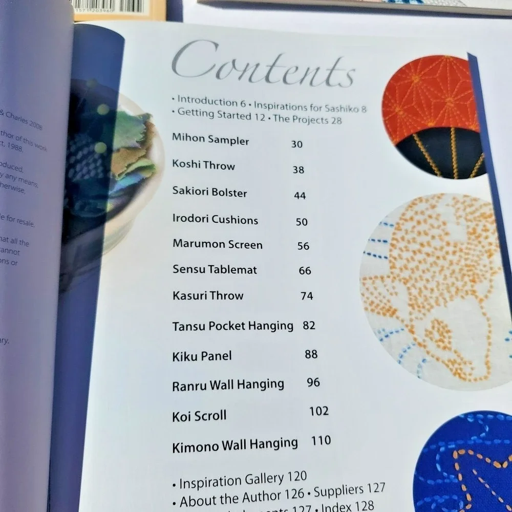 Sashiko Sourcebook‎ Patterns Projects Inspirations Briscoe Quilt Magazine lot 7
